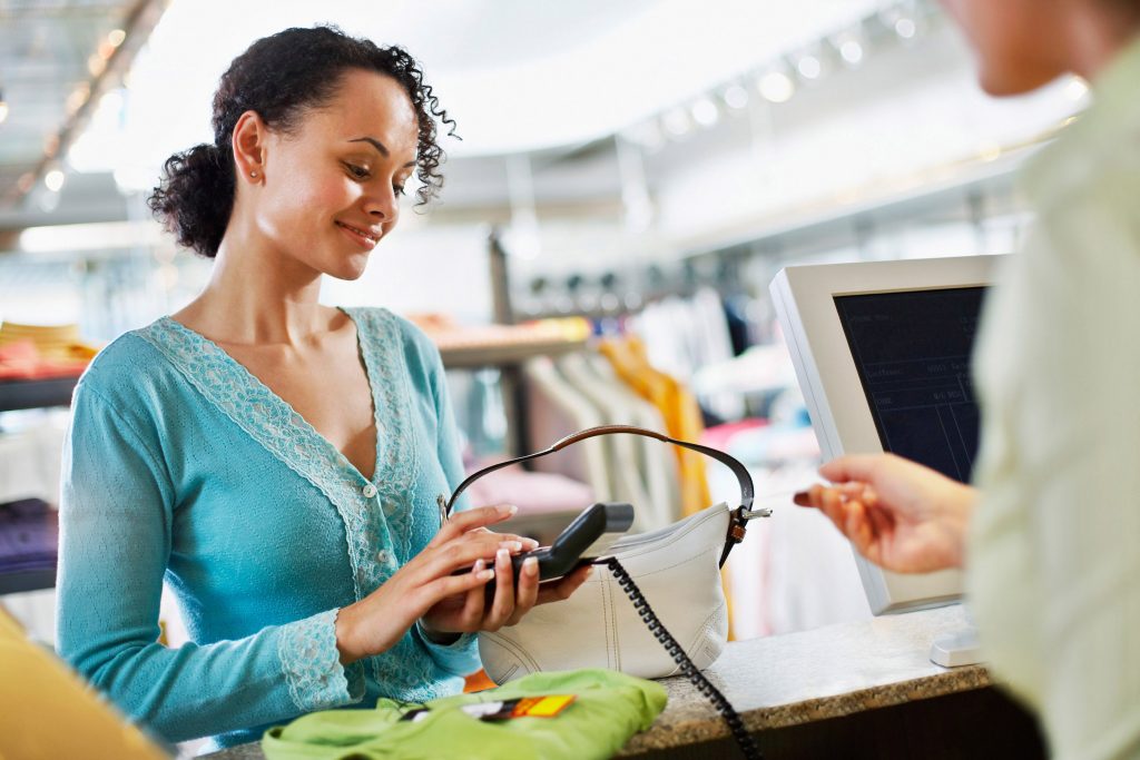 Woman Buying Clothes