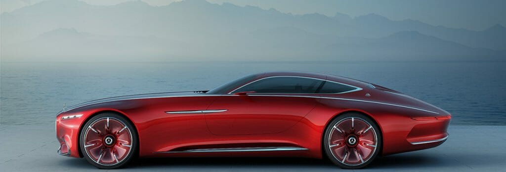 Side view of the Mercedes Benz Vision Maybach 6